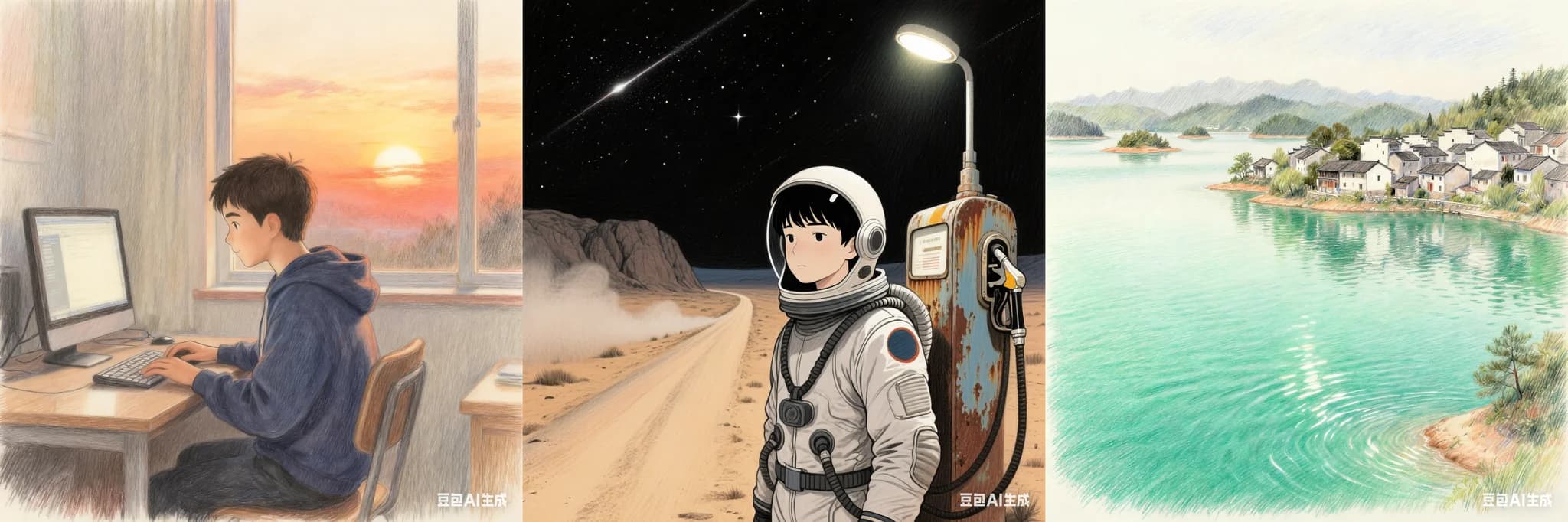 彩铅画